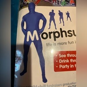 Morphsuit MENS LARGE Blue Costume NEW